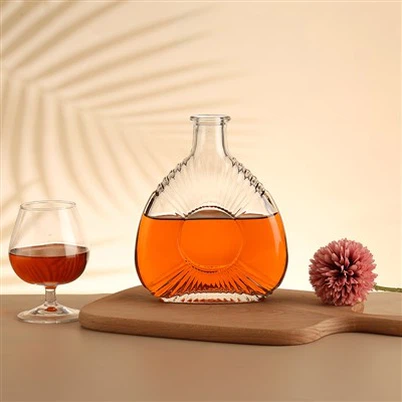 Ampolles de licor de vidre transparent de 378 ml