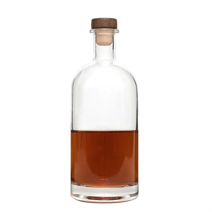 Transparent Vodka Bottle With Cork