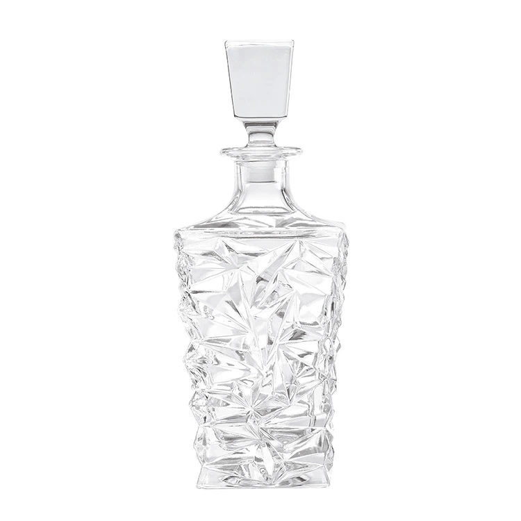 Ampolla de licor de vidre blanc de 750 ml