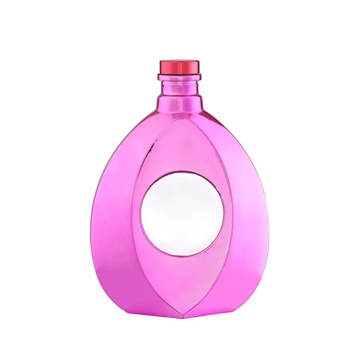 Hot Selling Pink Color Brandy Bottle 700ML