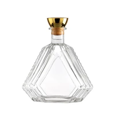 Ampolla de vidre XO amb tap d'or